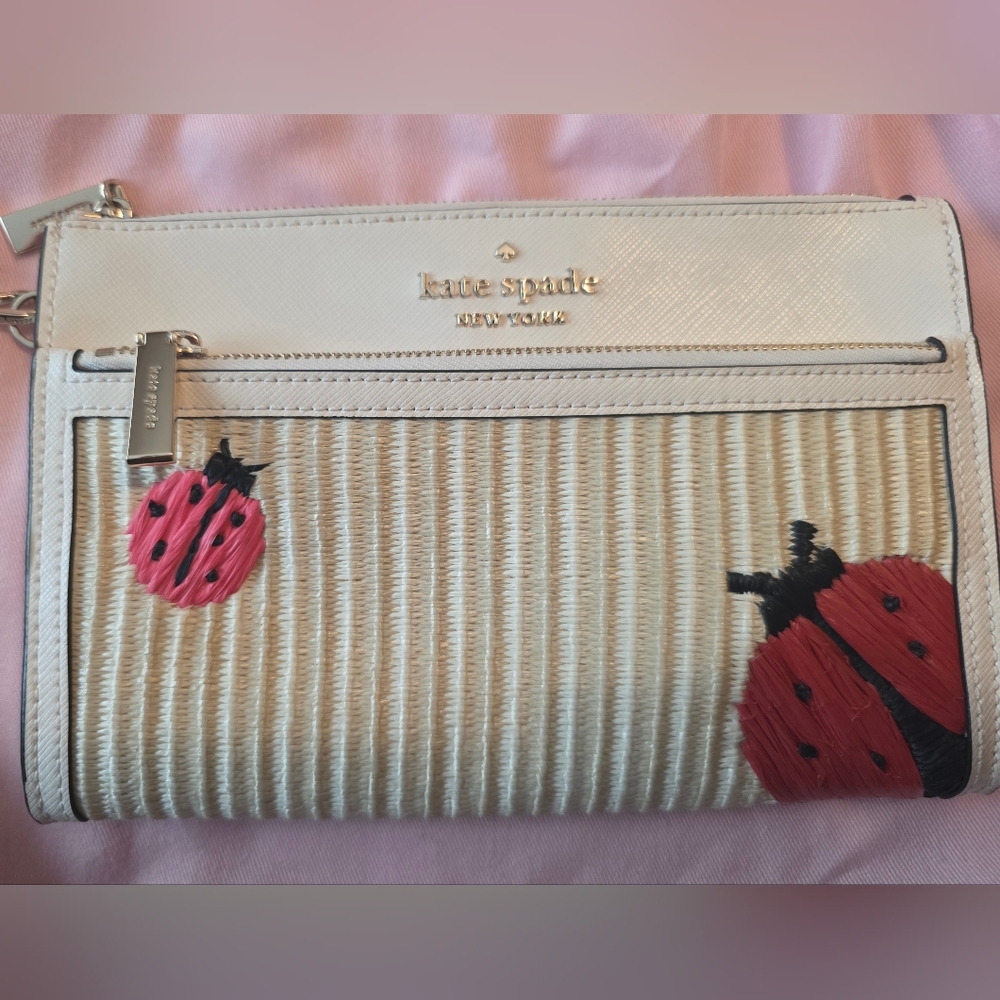 Kate Spade Cream and Red Ladybug Clutch - Picture 2 of 5